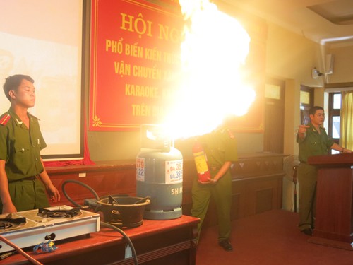 Xử lý khi bình gas bị cháy