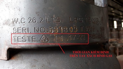 Hạn kiểm định bình gas