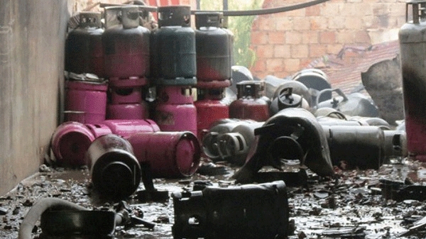 Cháy nổ bình gas là sự cố khá thường gặp